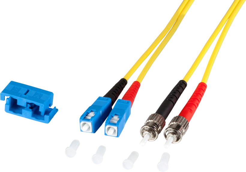FO Duplex Patch Cable SC-ST 9/125µ 1m