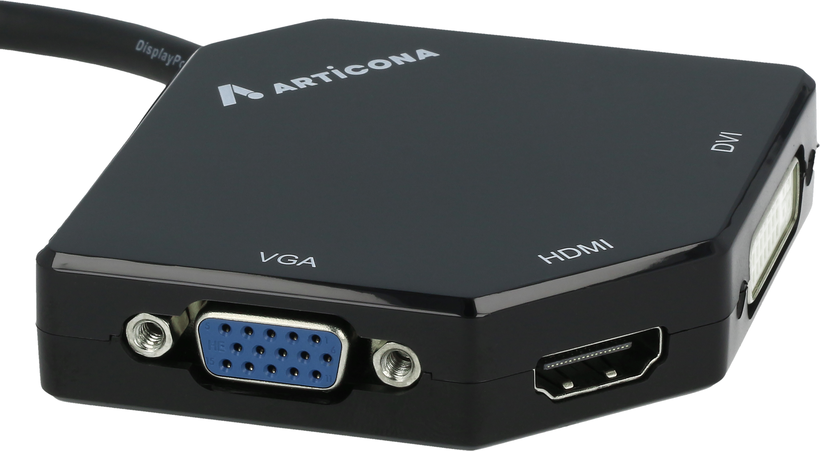Adaptat. Articona miniDP>HDMI/DVI-D/VGA