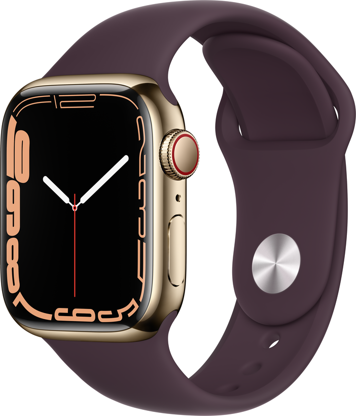 Apple Watch S7 GPS+LTE 41mm Stahl gold