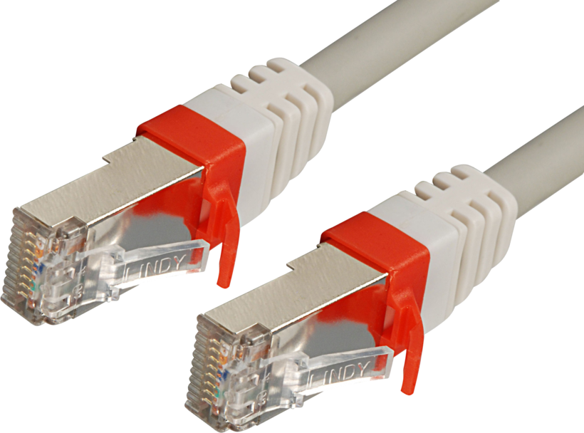 Câble patch RJ45 S/FTP Cat6a, 15 m, gris