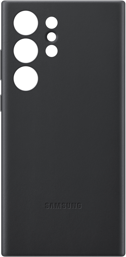 Samsung S23 Ultra Leather Case Black