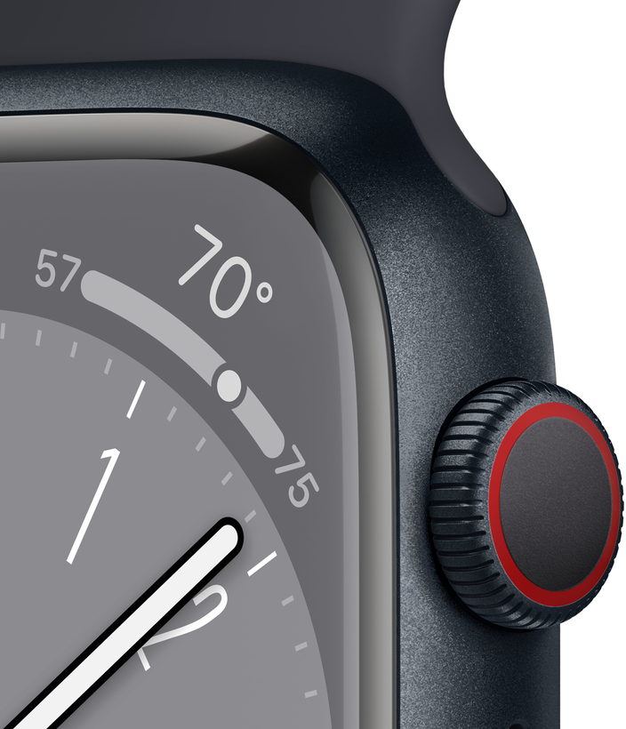 Apple Watch S8 GPS+LTE 45mm Alu Midnight