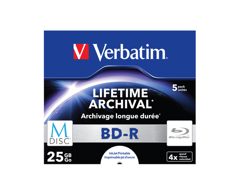Verbatim M-Disc Blu-ray BD-R 25GB JC(5)