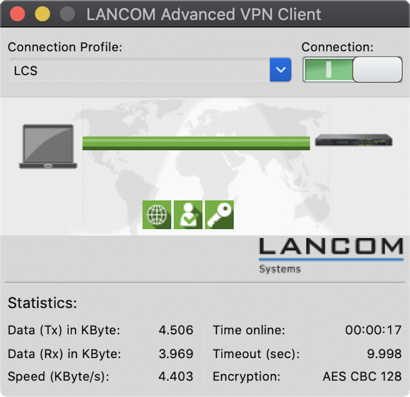 Client VPN macOS LANCOM Advanced, x10