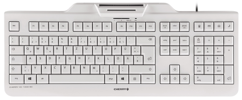 CHERRY KC 1000 SC Security Tastatur weiß