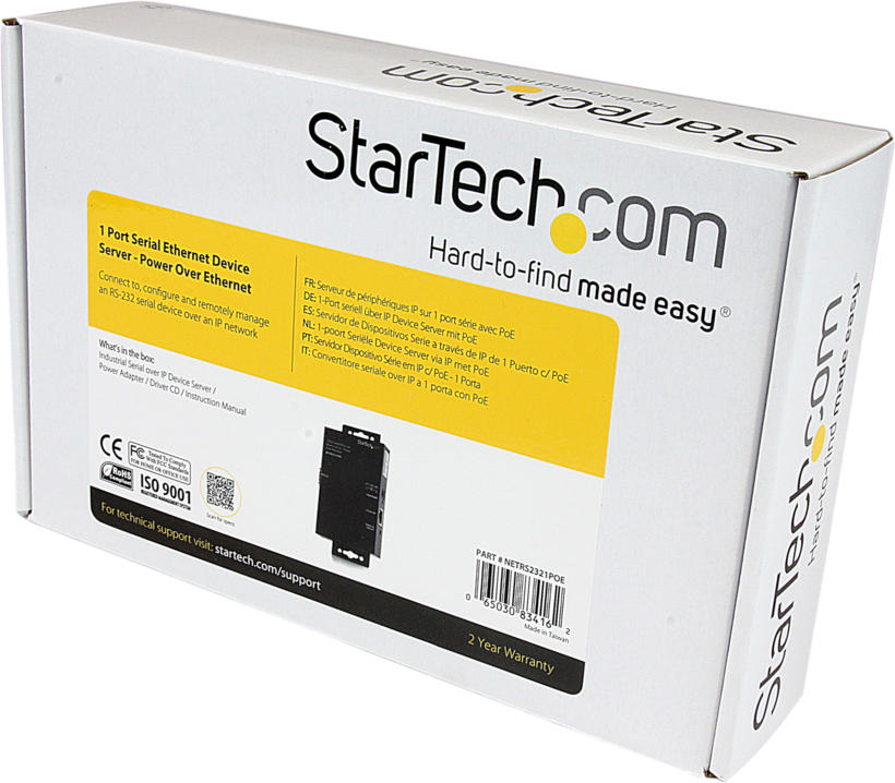 StarTech 1Port Seriell PoE Device Server
