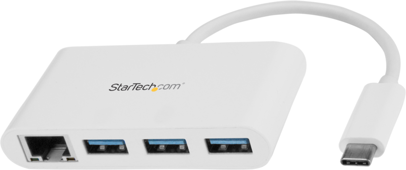 Hub USB3.0 StarTech 3 puert.+Gb Ethernet
