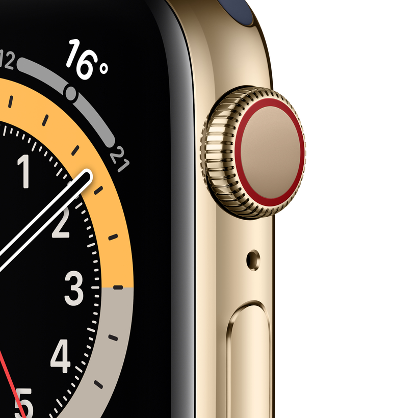 Apple Watch S6 GPS+LTE 40mm ocel, zlatá