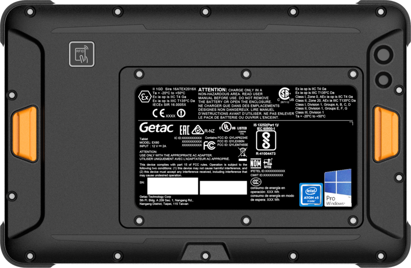 Getac EX80 Basic x5 4/128GB ATEX Tablet