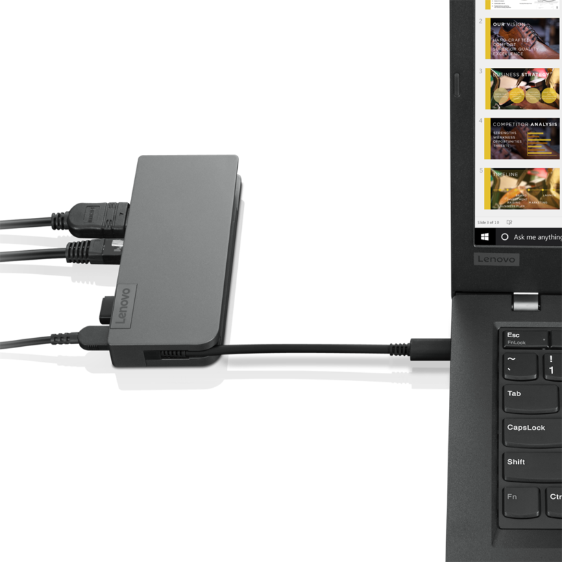 Travel hub alimentato USB-C Lenovo
