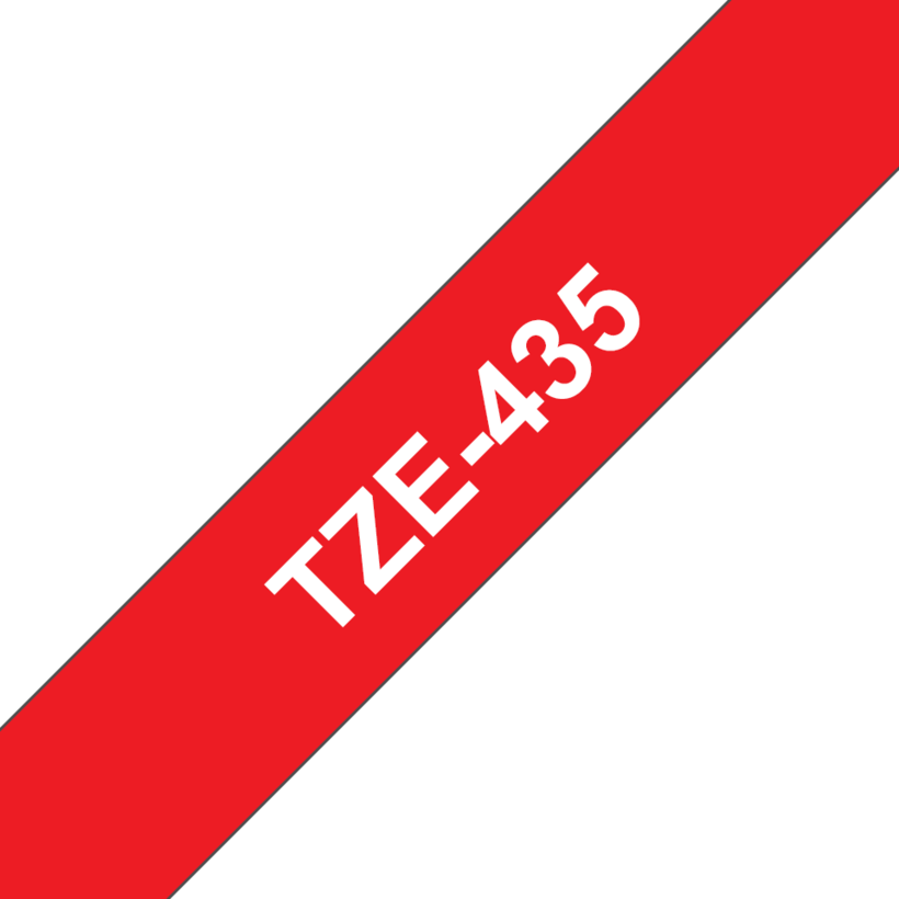Nastro di scrittura TZe-435 12mmx8m ross