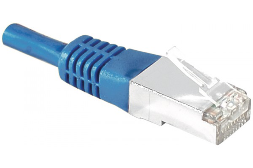 Câble patch RJ45 S/FTP Cat6 bleu 2 m
