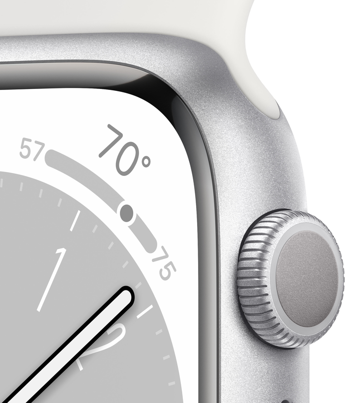 Apple Watch S8 GPS 41mm alu argent