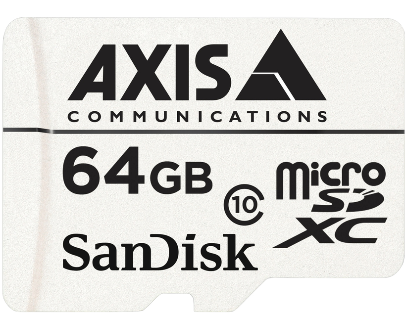 Cartão microSDXC AXIS Surveillance 64 GB
