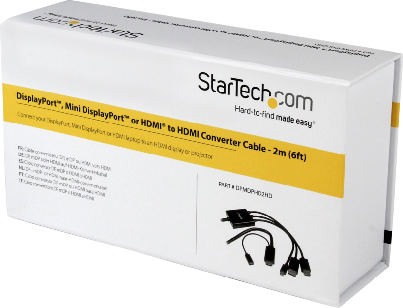 Adapt. StarTech HDMI/DP/Mini-DP - HDMI