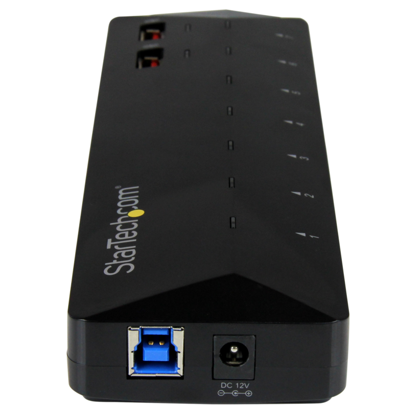 Hub StarTech USB 3.0 7 portas preto