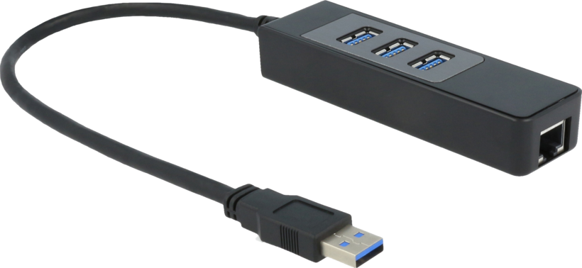 ARTICONA 3-port USB 3.0 Hub + RJ45