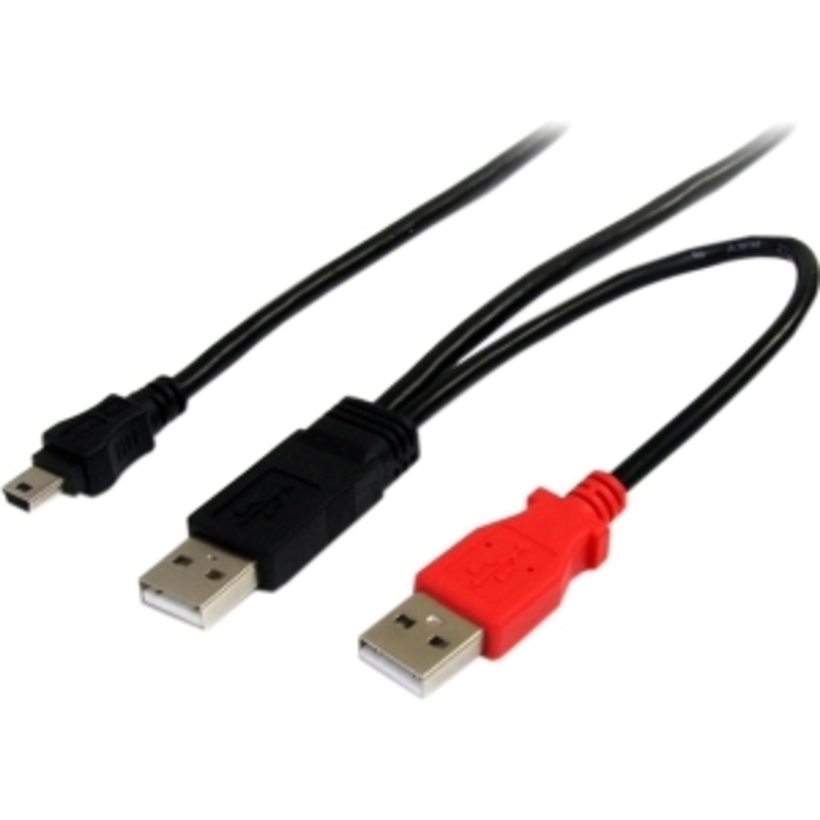 Câble en Y StarTech USB A - mini B 1,83m