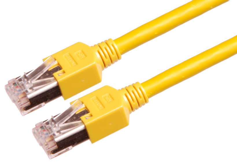 Câble patch RJ45 S/FTP Cat5e, 5m, jaune