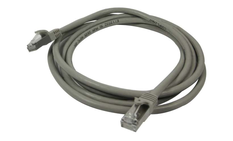 Cable conex. RJ45 S/FTP Cat6 2 m gris