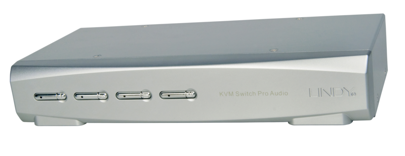 Switch KVM DisplayPort 4 porte LINDY Pro