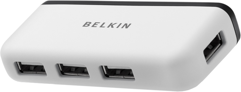 Hub USB 2.0 de viaje Belkin de 4 puertos