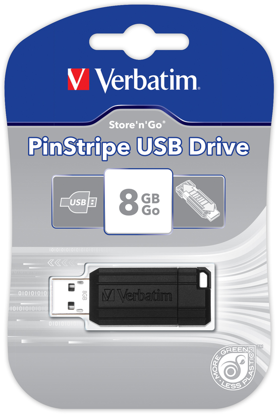 Clé USB 8 Go Verbatim Pin Stripe