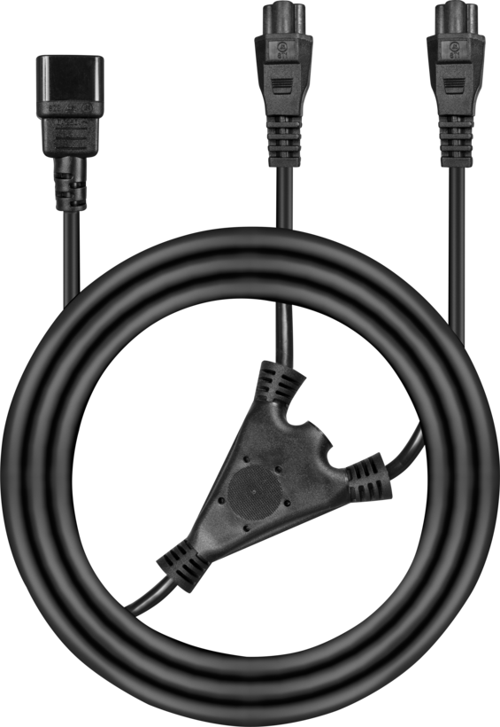 Câble alim. 1 x C14 m. - 2 x C5 f. 2,5 m