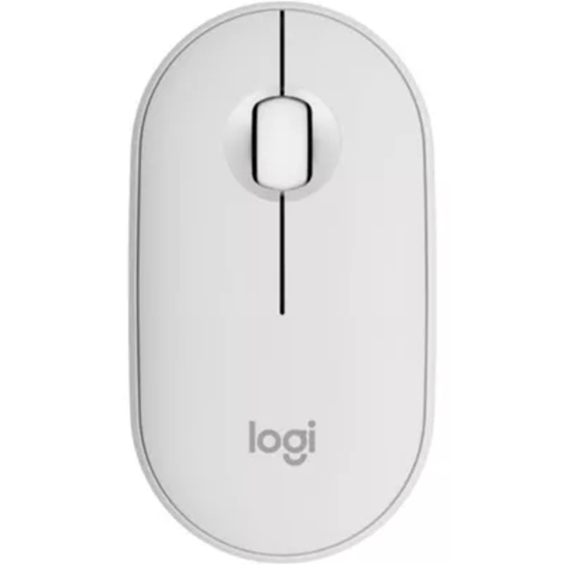 Logitech Pebble M350S Maus weiß