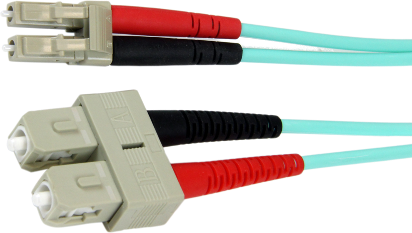 Câble patch FO duplex LC-SC 2 m 50/125µ