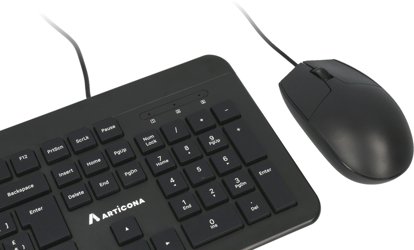 ARTICONA wired Tastatur und Maus Set