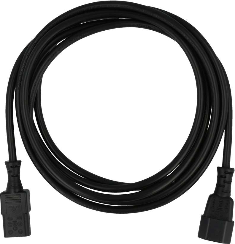 Kabel gn. C13 - wt. C14, 1,8 m, czarny