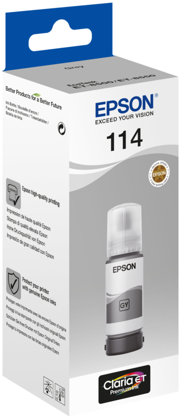 Inkoust Epson 114 šedý