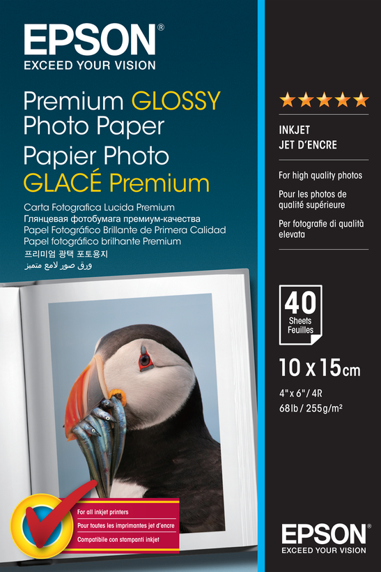 Epson Premium fényes 10x15 cm fotópapír
