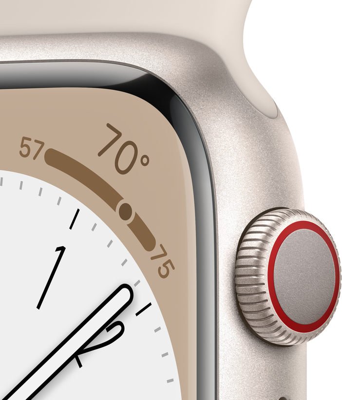 Apple Watch S8 GPS+LTE 45mm Alu Starl.