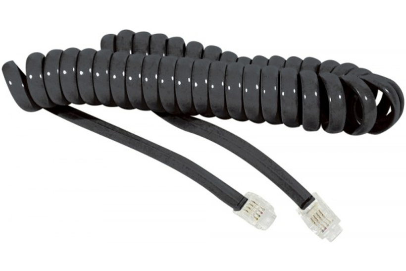 Câble RJ9 4/4 2 m, noir
