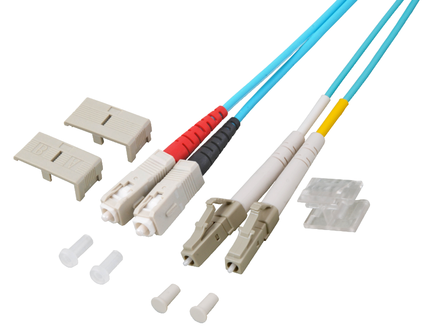 Kabel krosowy FO duplex SC-LC 20 m 50 µ