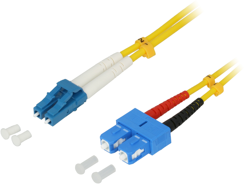 Câble patch FO duplex SC-LC 2 m, 9/125µ