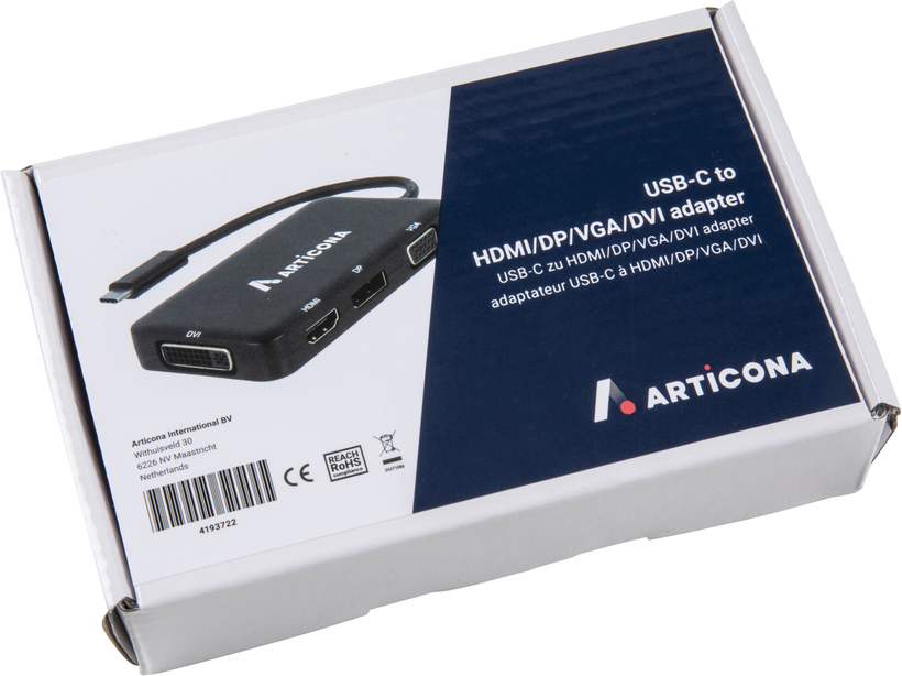 Adattatore USB-C a HDMI/DP/VGA/DVI