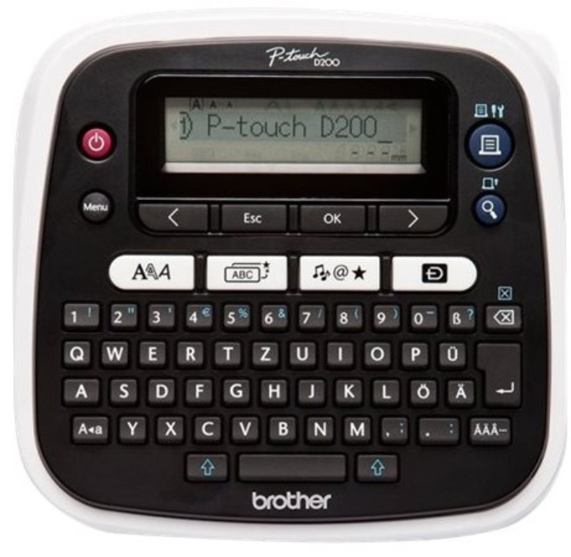 Brother P-touch PT-D200BWVP Beschriftung