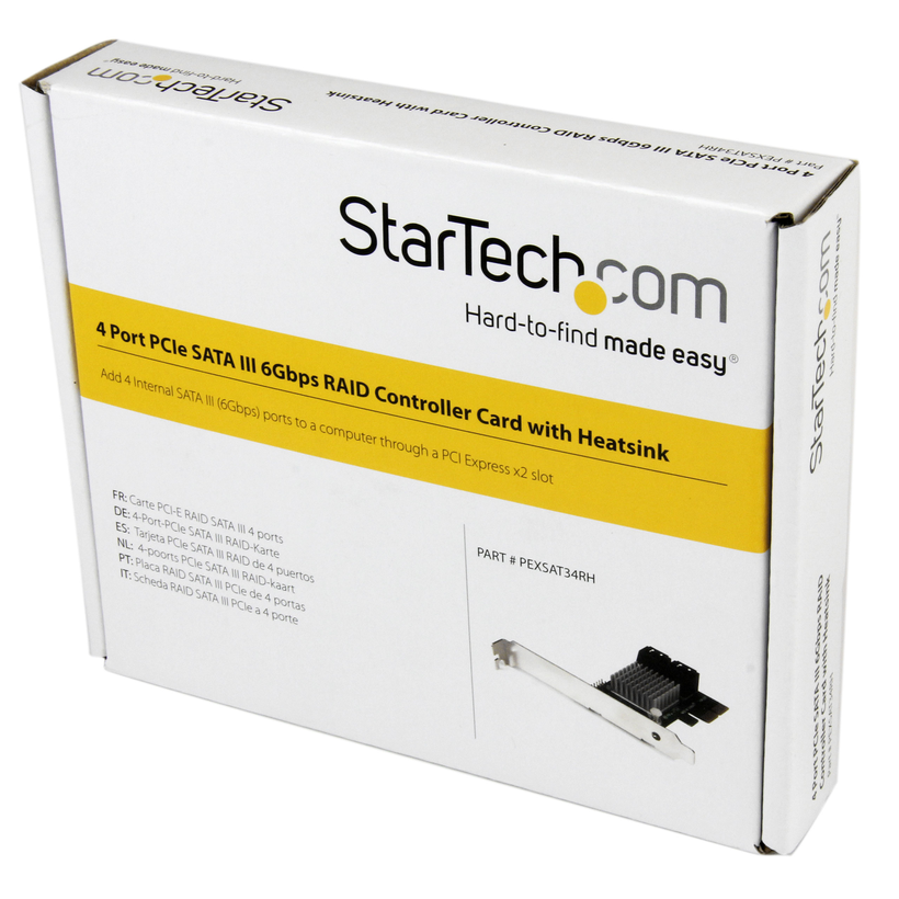 StarTech Tarjeta PCIe SATA III 4 puertos