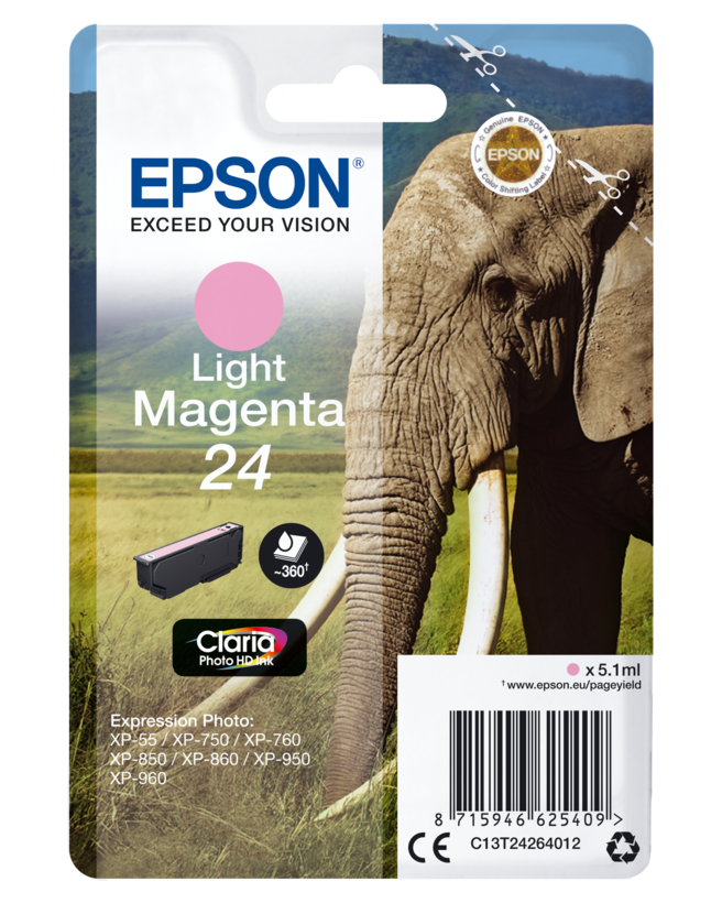 Epson 24 Claria Ink Light Magenta