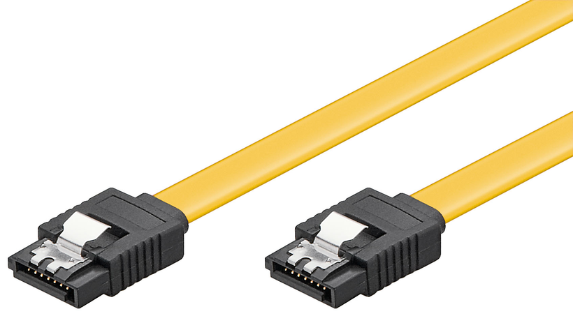 Kabel SATA k. - SATA k. int. 0,5m žlutý