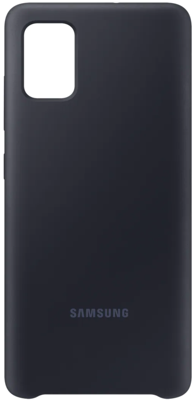 Coque en silicone Samsung A71, noir