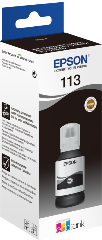 Pigmento tinta Epson 113 EcoTank negro