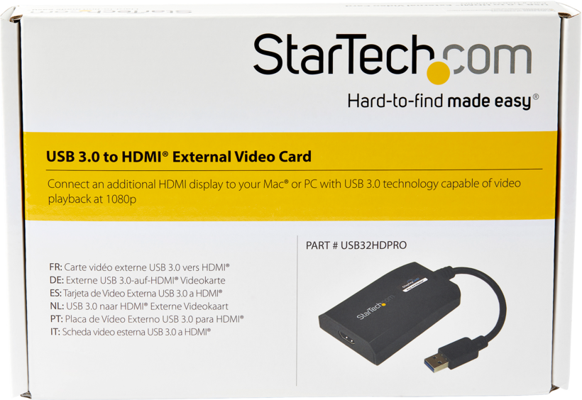 Adaptador USB 3.0 A macho - HDMI h