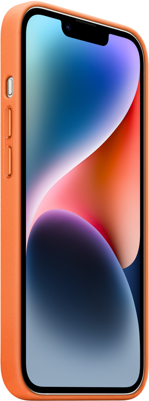 Apple iPhone 14 Leather Case Orange