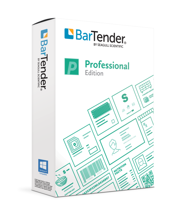 BarTender Professional Applikationslizenz + 1 Drucker