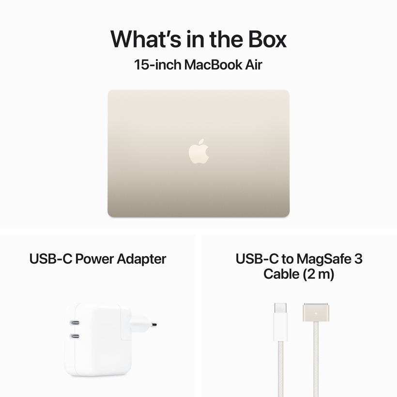 Apple MacBook Air 15 M3 8/512Go lum.stel