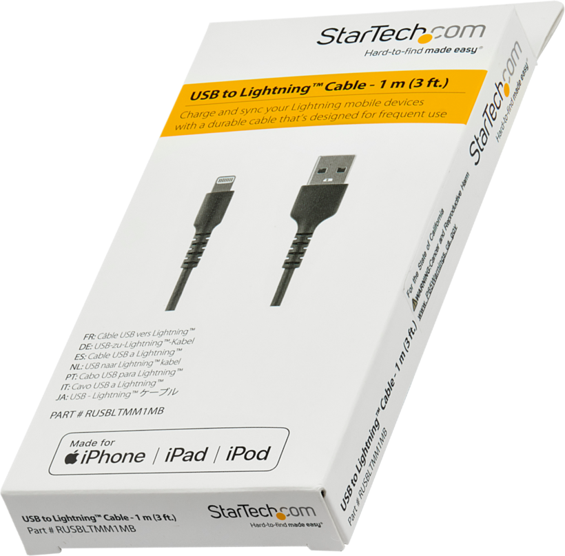 Kabel StarTech USB typ A - Lightn. 1 m